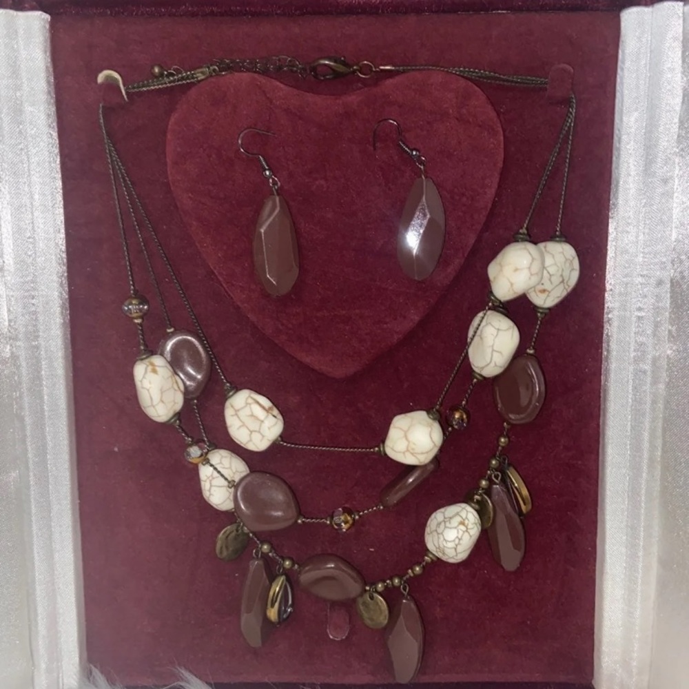 Necklace and earrings set